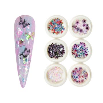 Emmi-Nail inlay set butterflies
