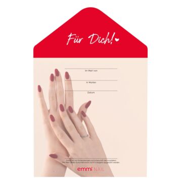Emmi-Nail voucher blank *Studios for your customers* Emmi-Nail voucher blank *Studios for your customers*