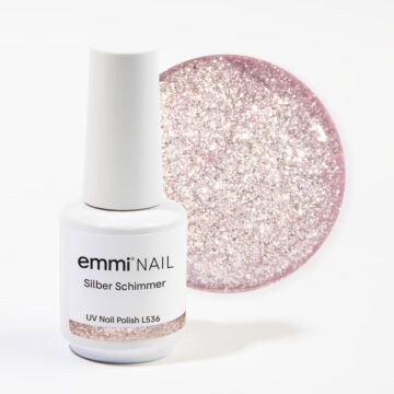 Shellac UV Polish Silver Shimmer 15ml L-536-