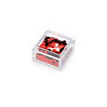 Effect sequins large red