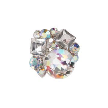Nail Charm Brooch Crystal AB