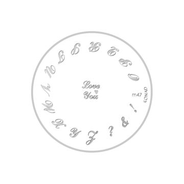 Konad template M47 *letter 2* 