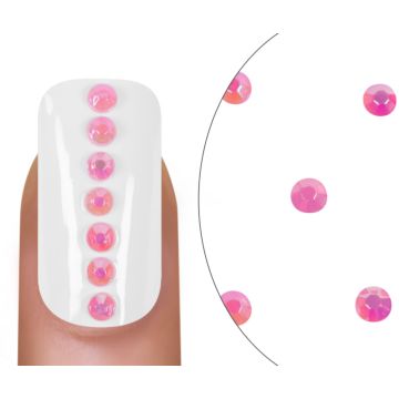 Rhinestones Milky Pink 3mm